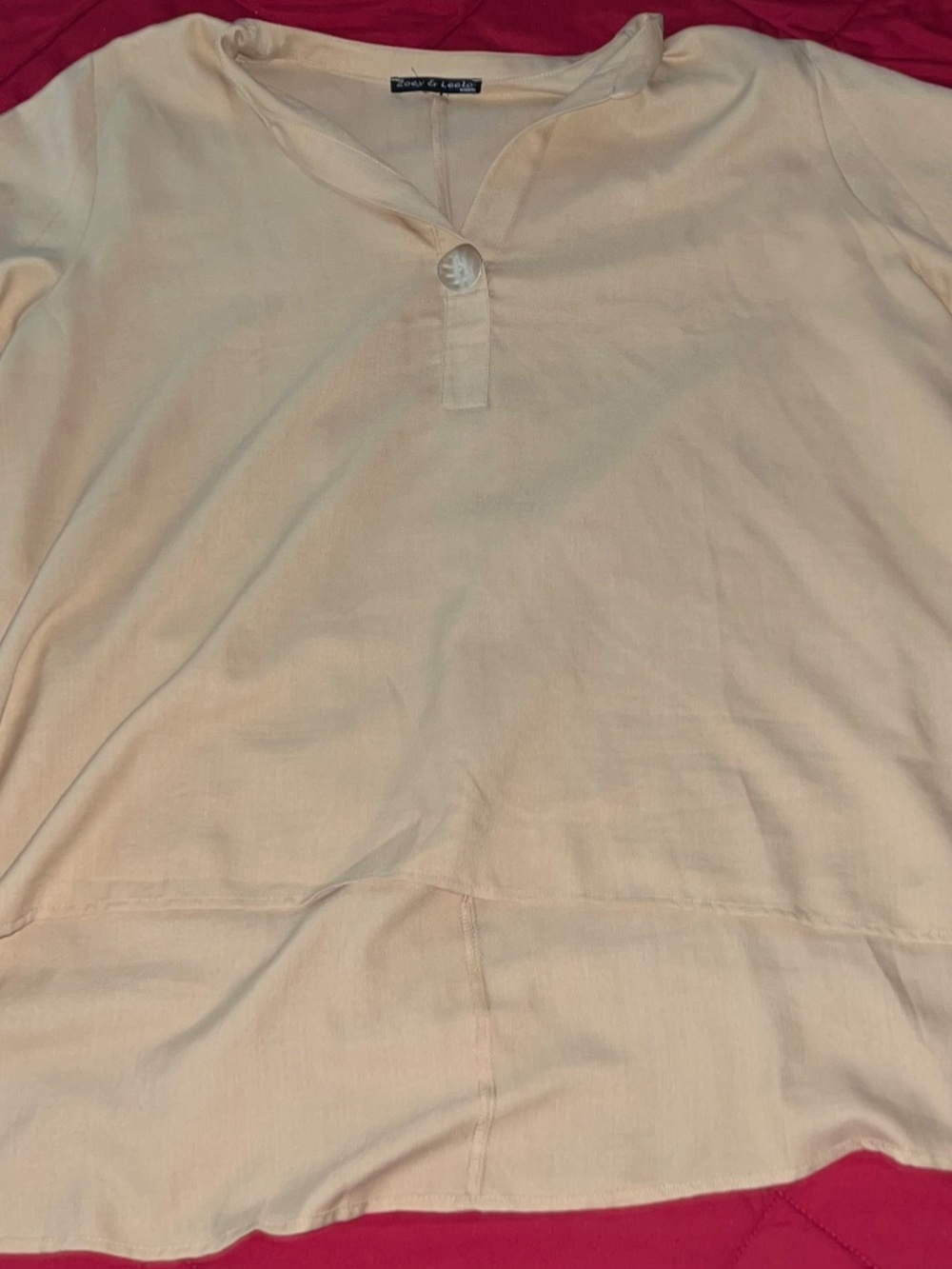 Zoey & Leelo Plus Size Womens Long Sleeve Top